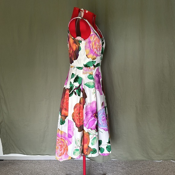 Calvin Klein Floral Midi Teacup Dress - Picture 2 of 9